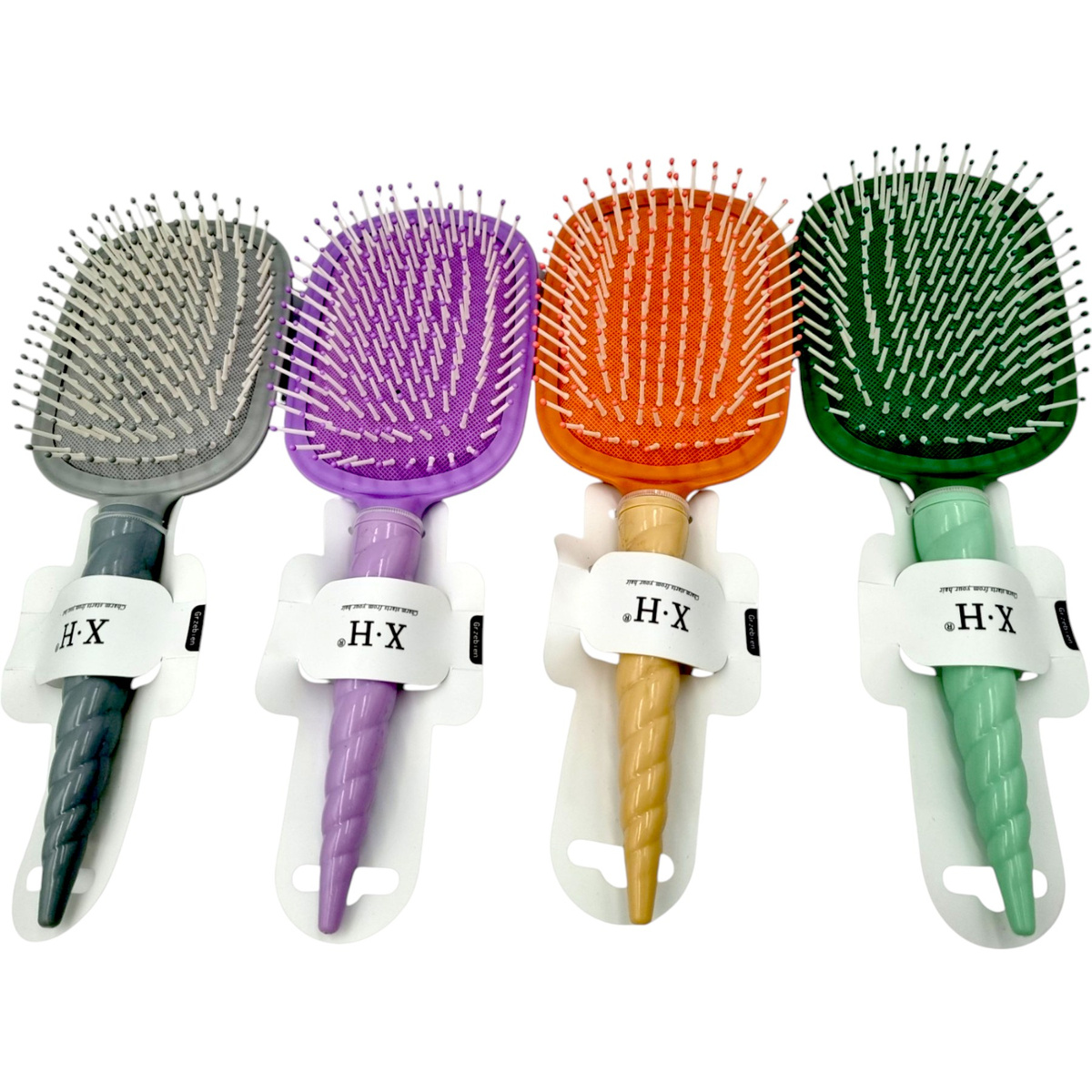 SZCZOTKA DO ROZCZESYWANIA WŁOSÓW Z LUSTERKIEM ZĄBKI MASUJĄCE SKÓRĘ GŁOWY