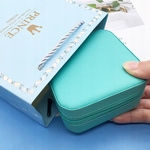 Zestaw do Robienia Bransoletek Koraliki Biżuterii Prezent Zawieszki Kuferek - NIEBIESKI