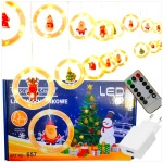 KURTYNA ŚWIĄTECZNA 100 LED 3M BIAŁA CIEPŁA + PILOT