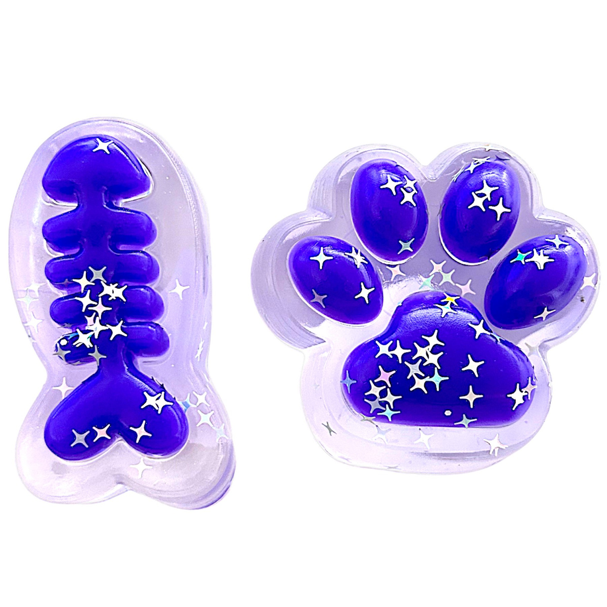 GNIOTEK ANTYSTRESOWY KOCIA ŁAPKA SZKIELET RYBY SQUISHY ŁAPKA RYBKA MOCHI