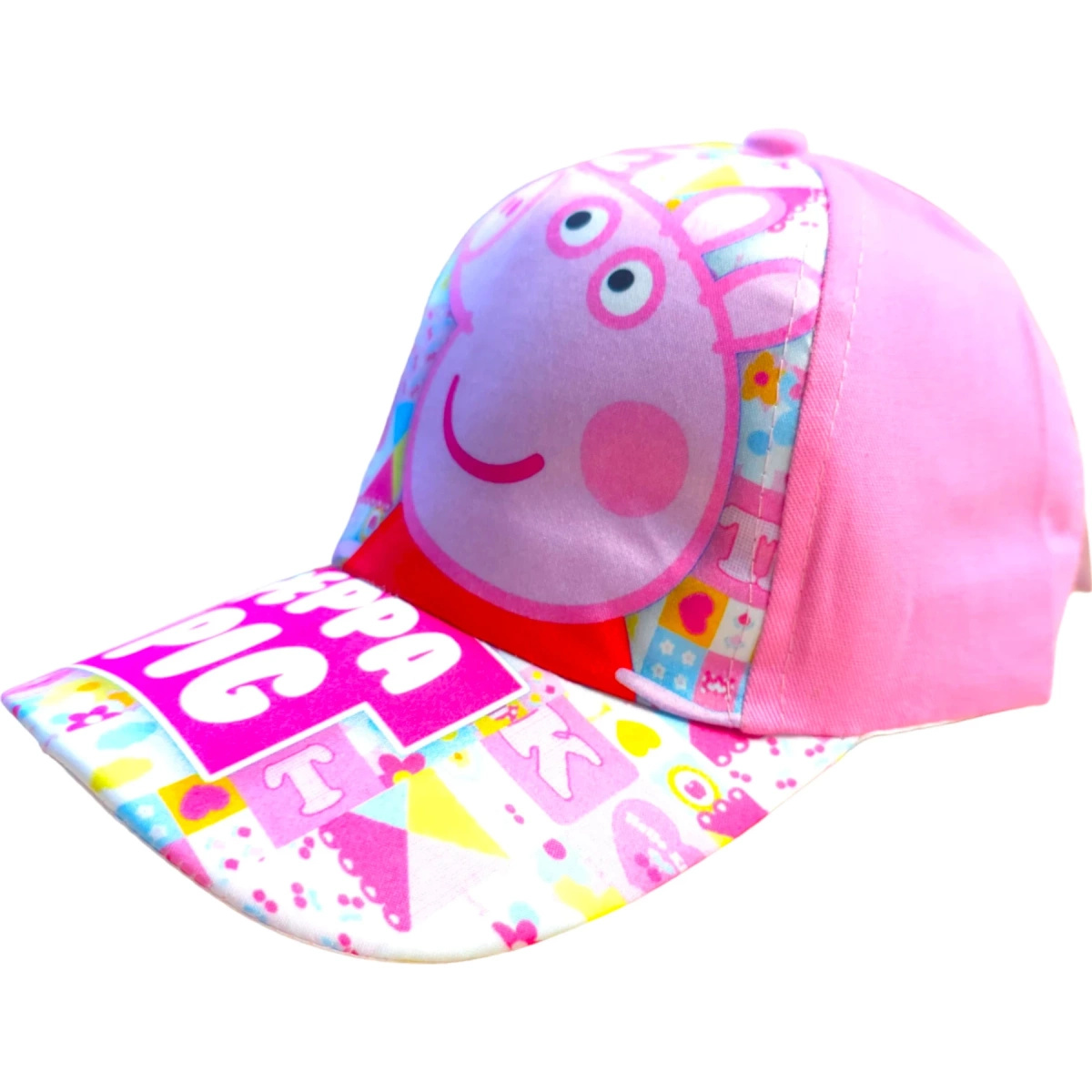CZAPKA Z DASZKIEM DZIECIĘCA ŚWINKA PEPPA BEJSBOLÓWKA NA LATO DLA DZIECI