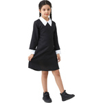 STRÓJ WEDNESDAY ADDAMS SUKIENKA NA IMPREZĘ PRZEBRANIE NA HALLOWEEN rozm L