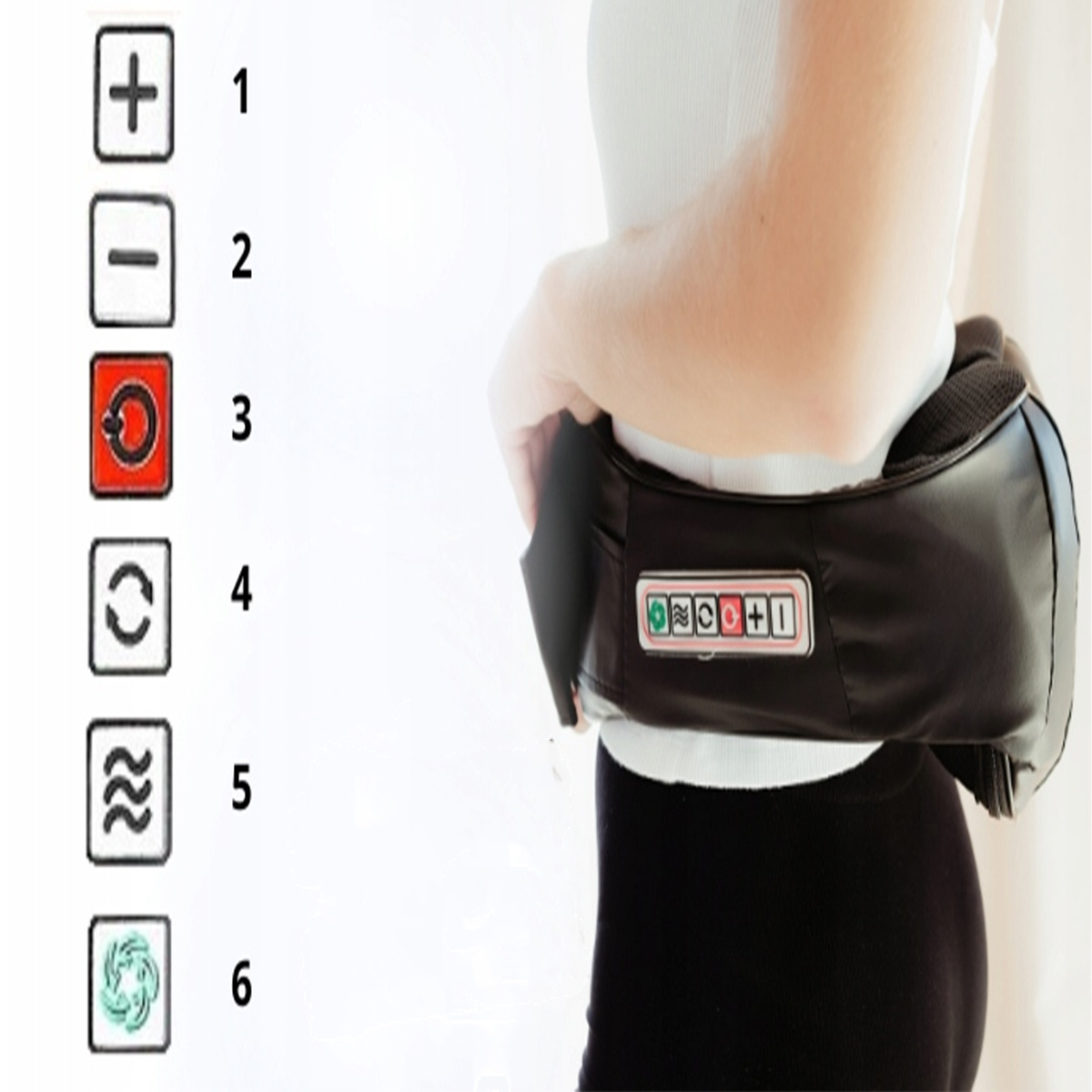 MASAŻER SZYI KARKU RAMION PLECÓW SHIATSU GŁOWICE SPRĘŻYNUJĄCE DZIEŃ MATKI