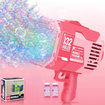 MEGA PISTOLET DO BANIEK MYDLANYCH WYRZUTNIA BAŃKI MYDLANE ŚWIECI MASZYNKA