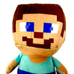 MINECRAFT JEŻDŻĄCY STEVE PLUSZOWA MASKOTKA 18CM  POSTAĆ Z GRY PRZYTULANKA