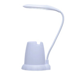 LAMPKA BIURKOWA Z POJEMNIKIEM LED USB PODSTAWKA NA TELEFON  DLA DZIECI