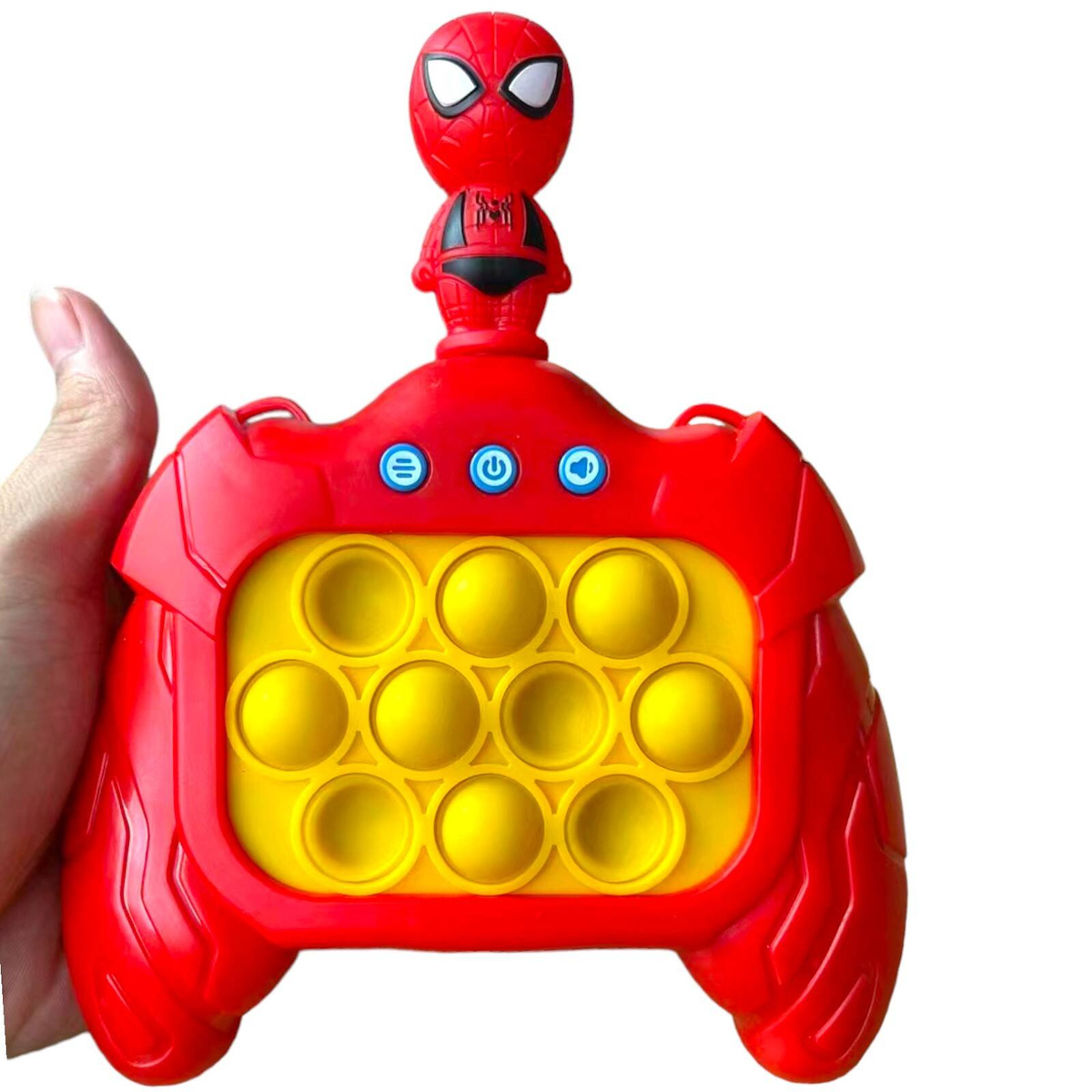 GRA ELEKTRONICZNA ZRĘCZNOŚCIOWA POP IT KONSOLA PUSH SPIDERMAN 80 POZIOMÓW !