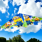 DUŻY LATAWIEC DLA DZIECI MINIONKI 120x60 CM XXL MINIONS GRU DRU + ŻYŁKA