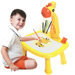 MAGICZNY STOLIK DO RYSOWANIA Z PROJEKTOREM TABLICA DUŻA ŚWIECI STÓŁ BIURKO