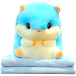 CHOMIK Z KOCYKIEM DUŻA MASKOTKA PRZYTULANKA PODUSZKA KOCYK PLUSZAK 35CM