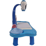 TABLICA DO RYSOWANIA PROJEKTOR STOLIK ŚWIATŁO DŹWIĘK 32 OBRAZKI BIURKO AKC