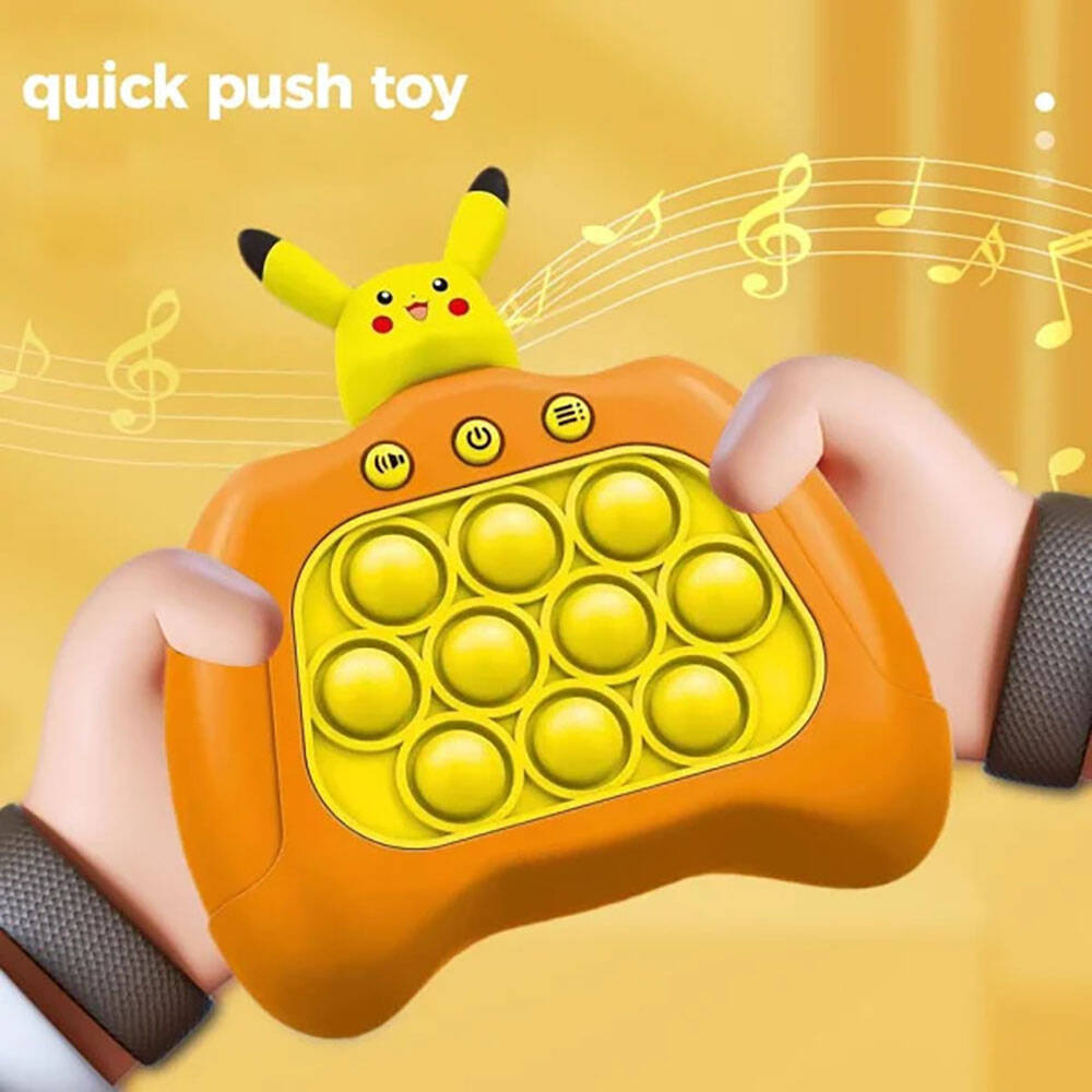 GRA ZRĘCZNOŚCIOWA POP IT ANTYSTRESOWA ELEKTRONICZNA KONSOLA POKEMON PIKACHU