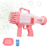 PISTOLET NA BAŃKI MYDLANE MASZYNKA WYRZUTNIA BANIEK MYDLANYCH BAZOOKA PŁYN