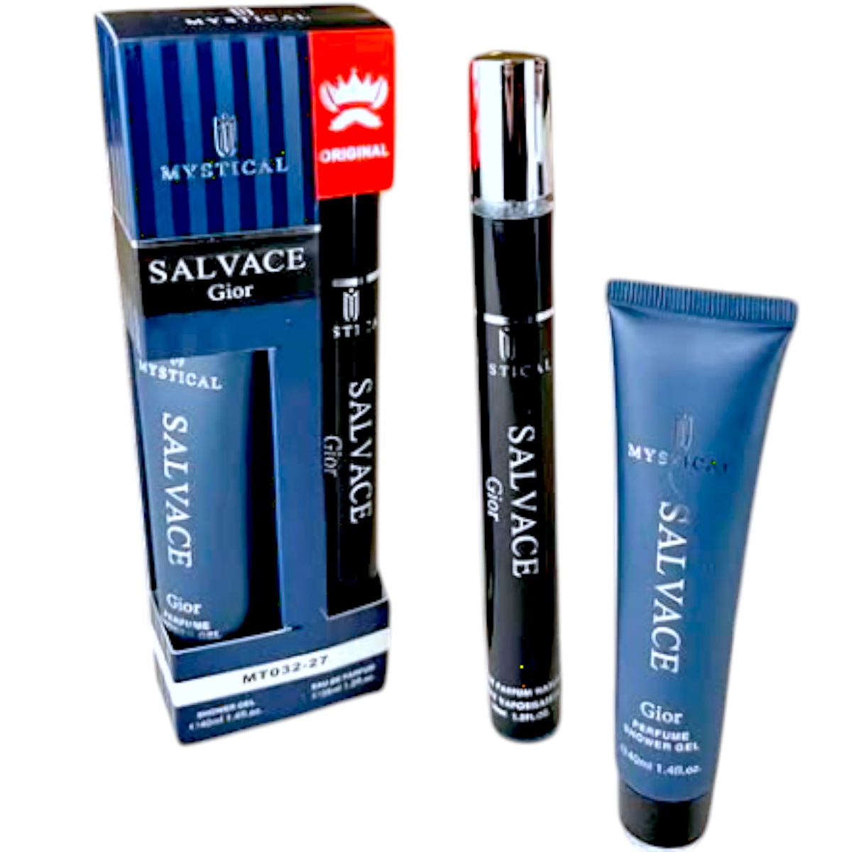 ZESTAW DLA MĘŻCZYZN ŻEL DO MYCIA CIAŁA 40ml + PERFUMETKA 35ml SALVACE GIOR