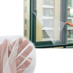 MOSKITIERA SIATKA NA OKNO OWADY KOMARY BIAŁA 150x130 CM MOCNA + RZEP