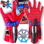 RĘKAWICA SPIDERMANA WYRZUTNIA SIECI STRZAŁKI RĘKAWICZKA PRZEBRANIE ZABAWKA