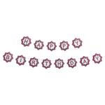 GIRLANDA URODZINOWA Z NAPISEM HAPPY BIRTHDAY RÓŻOWA Z BROKATEM NAPISY 200cm