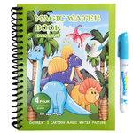 KOLOROWANKA WODNA + MAGICZNY FLAMASTER DINOZAURY 4 OBRAZKI DO KOLOROWANIA