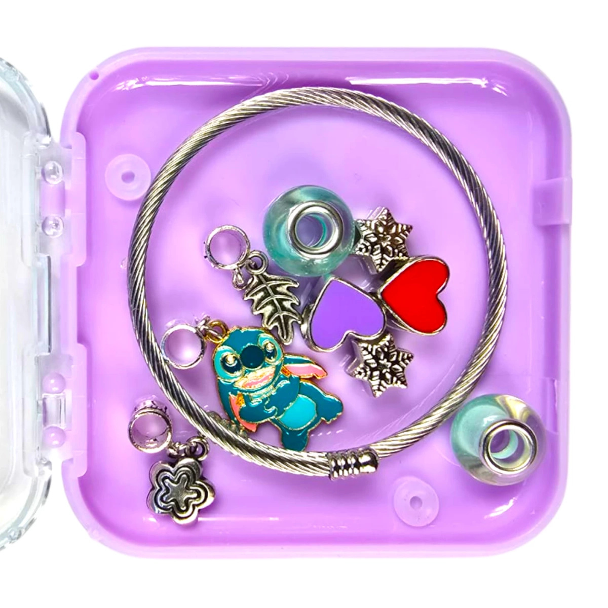 ZESTAW BIŻUTERII LILO I STITCH BRANSOLETKA Z ZAWIESZKAMI KREATYWNY PREZENT