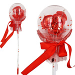 ŚWIECĄCA RÓŻDŻKA CZARODZIEJKA KWIAT MAGICZNA RÓŻA KULA LED ŚWIECI LED KULKI