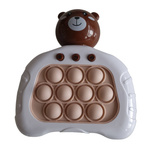 GRA ZRĘCZNOŚCIOWA POP IT ANTYSTRESOWA ELEKTRYCZNA KONSOLA MIŚ 80 POZIOMÓW