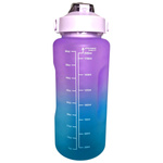 ZESTAW 3 BIDONÓW BUTELKA MOTYWACYJNA DO WODY OZNACZENIE CZASU 2L 09L 03L