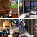 PRZENOŚNY MINI RZUTNIK PROJEKTOR LED FULL HD PRO KINO W DOMU FILMY BAJKI