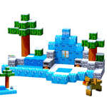 KLOCKI MAGNETYCZNE SZEŚCIANY PIXELE 148 ELEMENTÓW ZIMOWA KRAINA MARZEŃ XXL