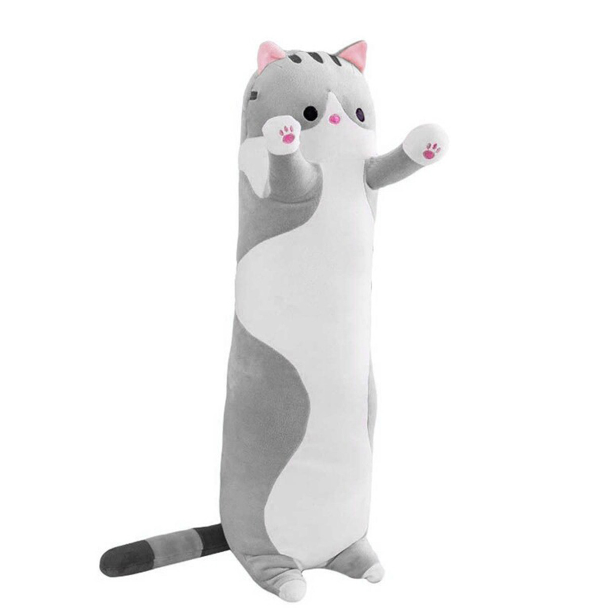 PODUSZKA PLUSZOWA MASKOTKA DŁUGI KOT ZAGŁÓWEK 70cm