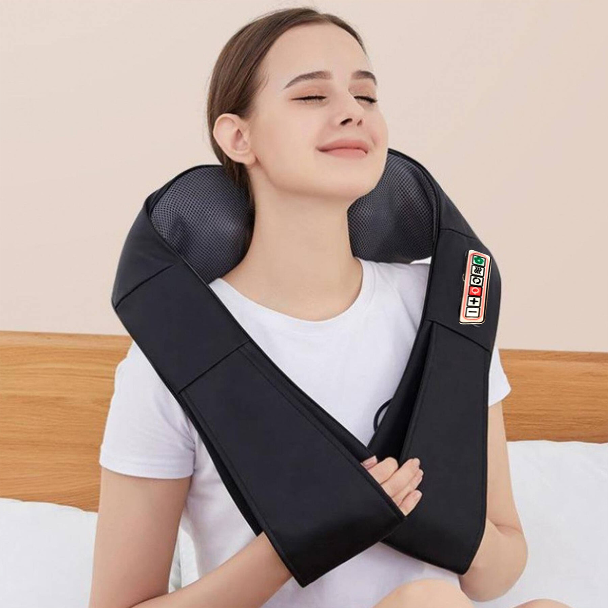 MASAŻER SZYI KARKU RAMION PLECÓW SHIATSU GŁOWICE SPRĘŻYNUJĄCE DZIEŃ MATKI