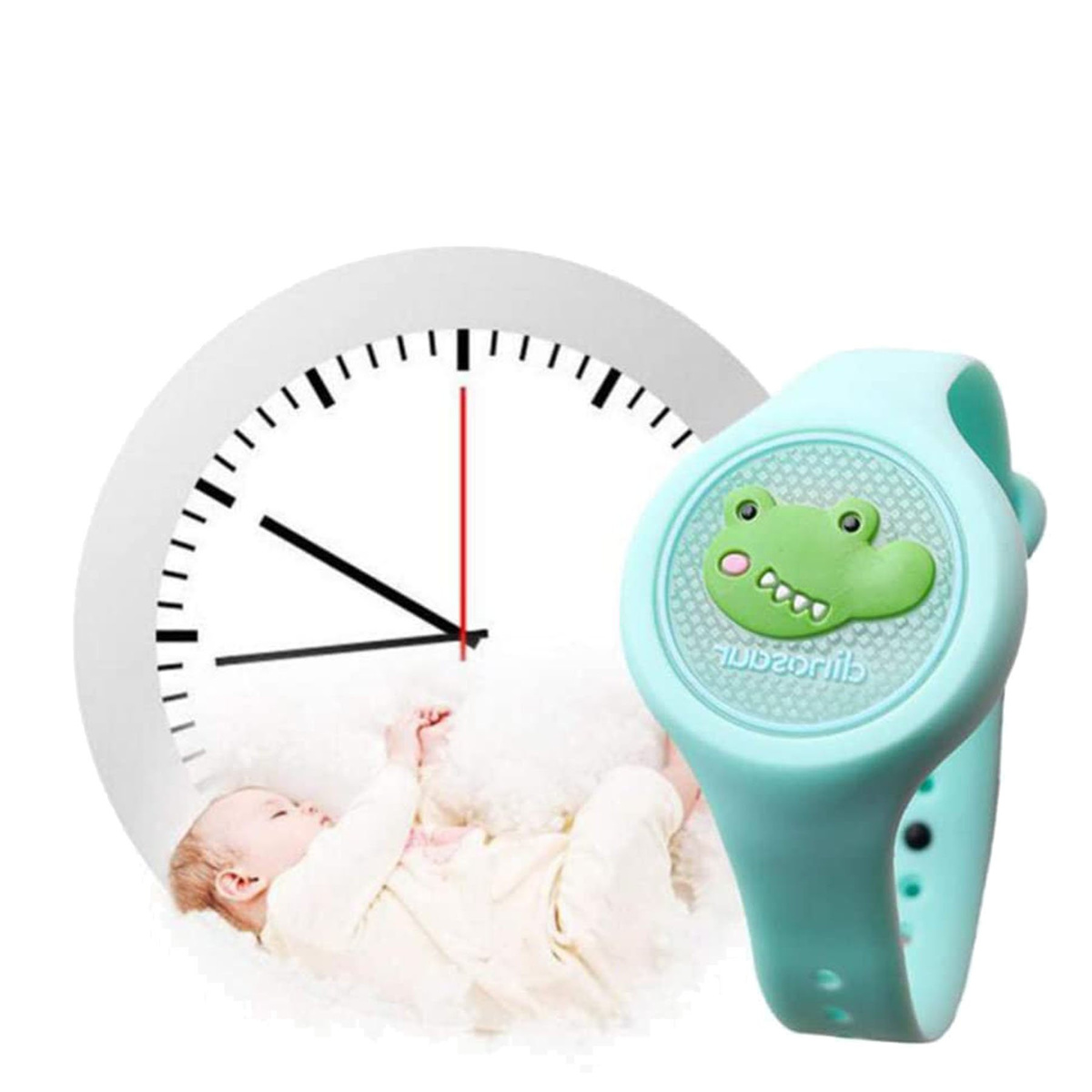 ZEGAREK DLA DZIECI NA KOMARY LED OPASKA SILIKON  PRZECIW KOMAROM ZAPACHOWY