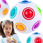 FIDGET MAGICZNA PIŁKA ANTYSTRESOWA KULKA KOLOROWA GNIOTEK SENSORYCZNY 