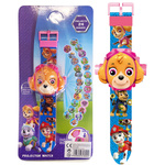 PSI PATROL SKYE ZEGAREK 3D Z PROJEKOTOREM RZUTNIK WYŚWIETLA OBRAZ FIGURKA