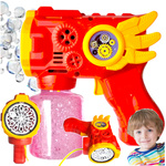 PISTOLET DO BANIEK MYDLANYCH MASZYNKA WYRZUTNIA BAŃKI MYDLANE + PŁYN