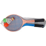 RAKIETKI DO TENISA BADMINTONA ZESTAW RAKIETEK 2 PIŁKI LOTKA DUŻE DLA DZIECI