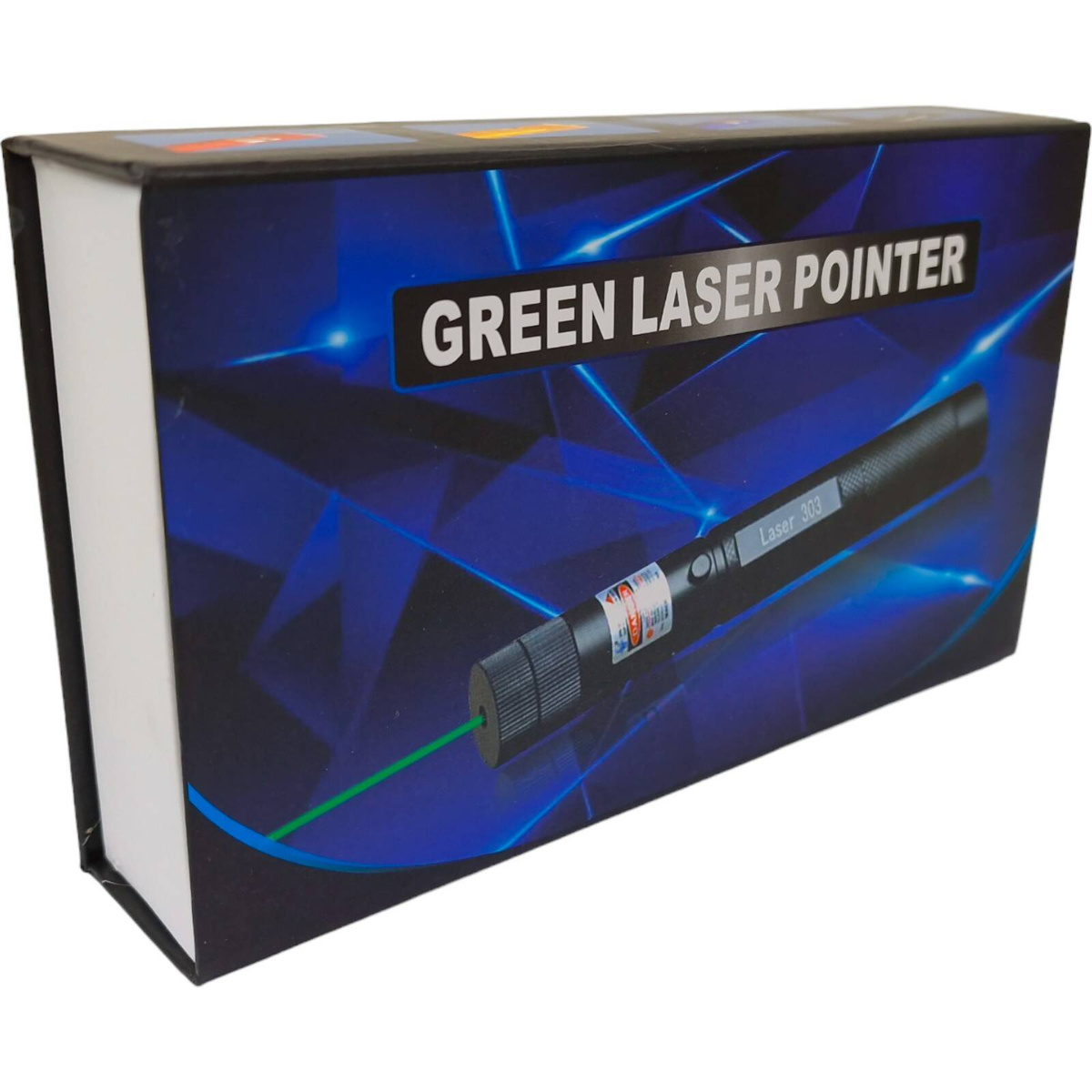 MOCNY WSKAŹNIK LASEROWY LASER POINTER ZIELONY AKU + ŁADOWARKA I NAKŁADKA