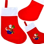 SKARPETA ŚWIĄTECZNA DEKORACYJNA NA PREZENTY NA KOMINEK MIKOŁAJKI