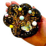 GNIOTEK ANTYSTRESOWY KOCIA ŁAPKA Z POSYPKĄ ZABAWKA SENSORYCZNA ANTYSTRESOWA