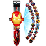 ZEGAREK Z PROJEKTOREM DLA DZIECI IRON-MAN 3D WYŚWIETLA OBRAZKI RZUTNIK