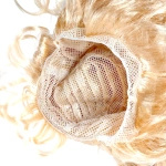 PERUKA WŁOSY DLA DZIEWCZYNKI BLOND DO STROJU BARBIE ZŁOTY BLASK DŁUGIE 50CM