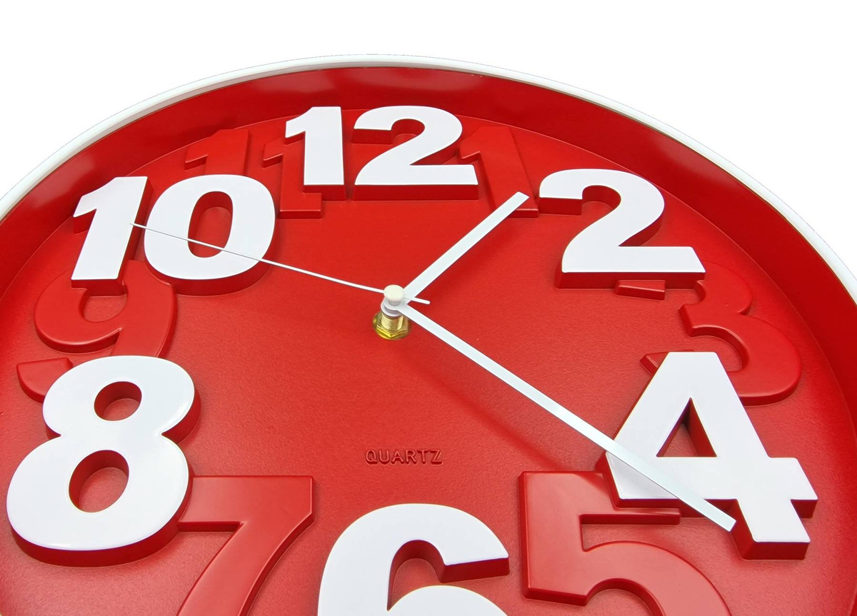 ZEGAR ŚCIENNY NOWOCZESNY NA ŚCIANĘ DUŻY CICHY 30cm