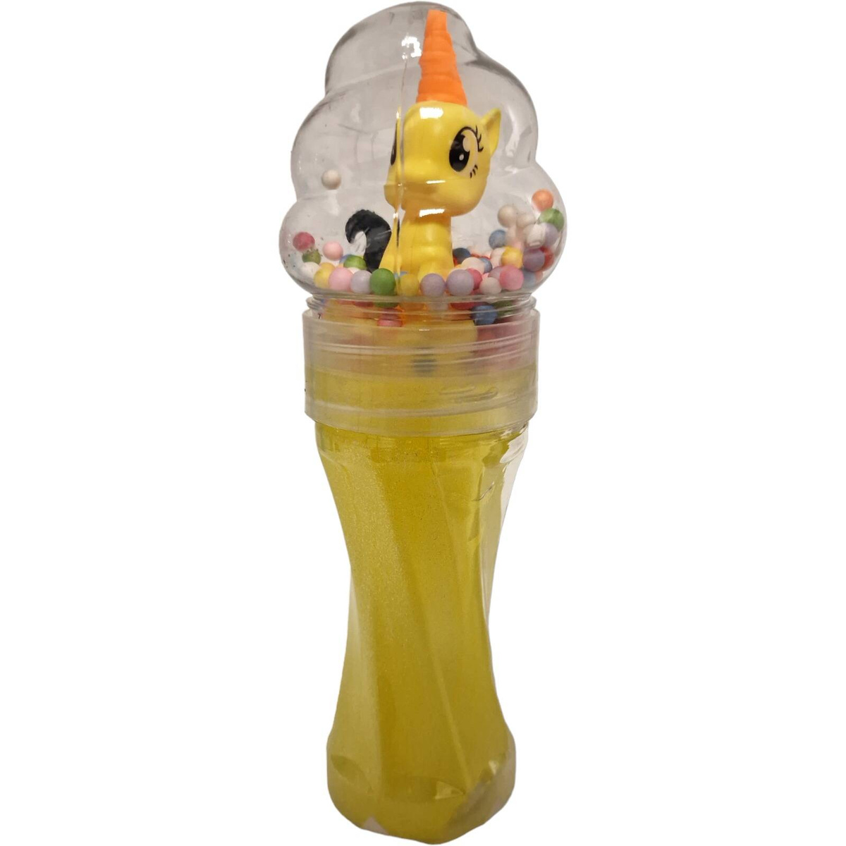 SLIME MASA PLASTYCZNA BROKATOWA W TUBIE GLUTY + FIGURKA JEDNOROŻEC KULECZKI