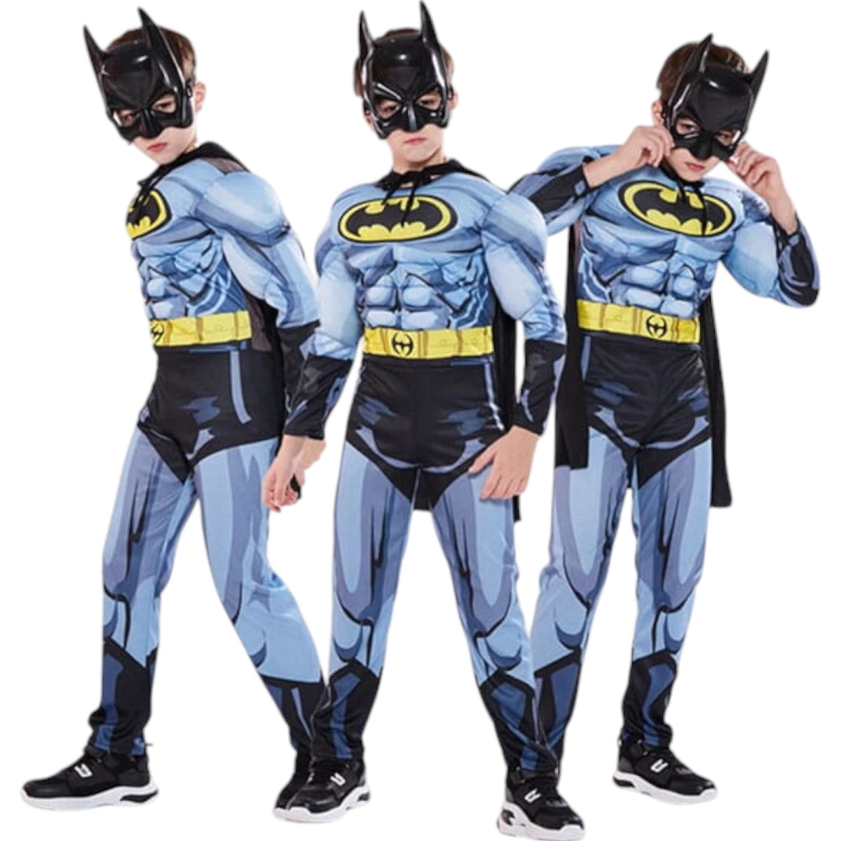 BATMAN Strój Dla Chłopca Kostium wersja Deluxe 116-122