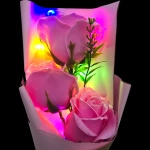 WIECZNA RÓŻA LED - BUKIET W PUDEŁKU ZESTAW PREZENTOWY NA DZIEŃ KOBIET