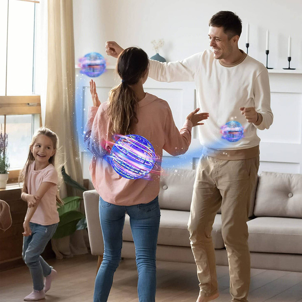 KOSMOKULAA LATAJĄCA KULA UFO PIŁKA ŚWIECĄCA STEROWANA RĘKĄ DRON NA PREZENT