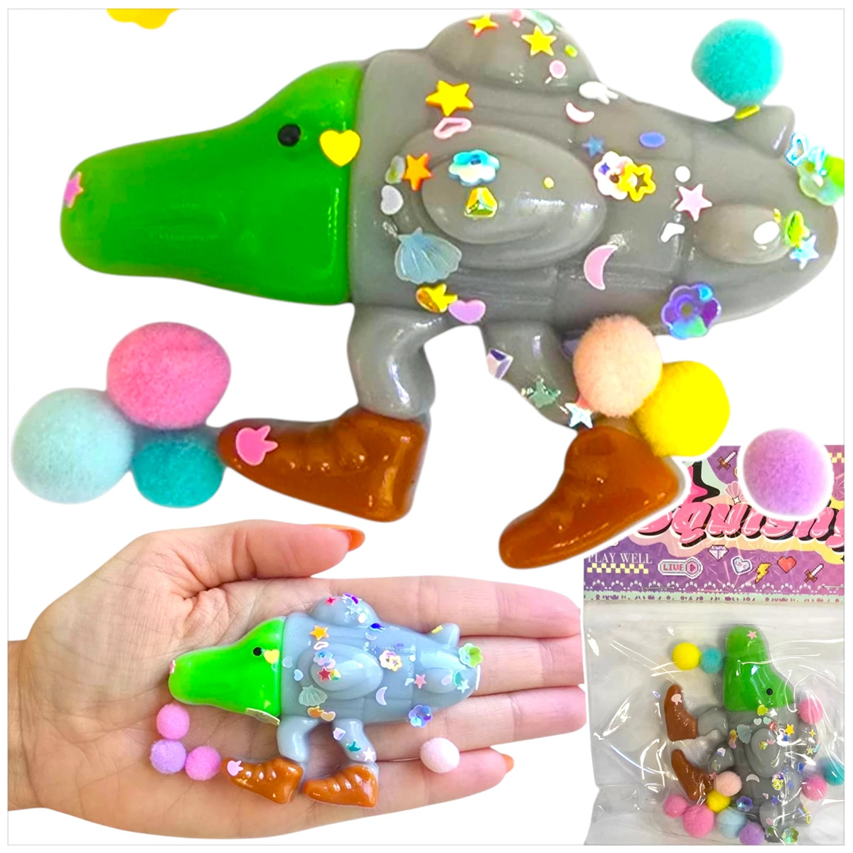  GNIOTEK ANTYSTRESOWY ŻELOWY SQUISHY BRAINROT BREJNROD TUNG TUNG BALERINA