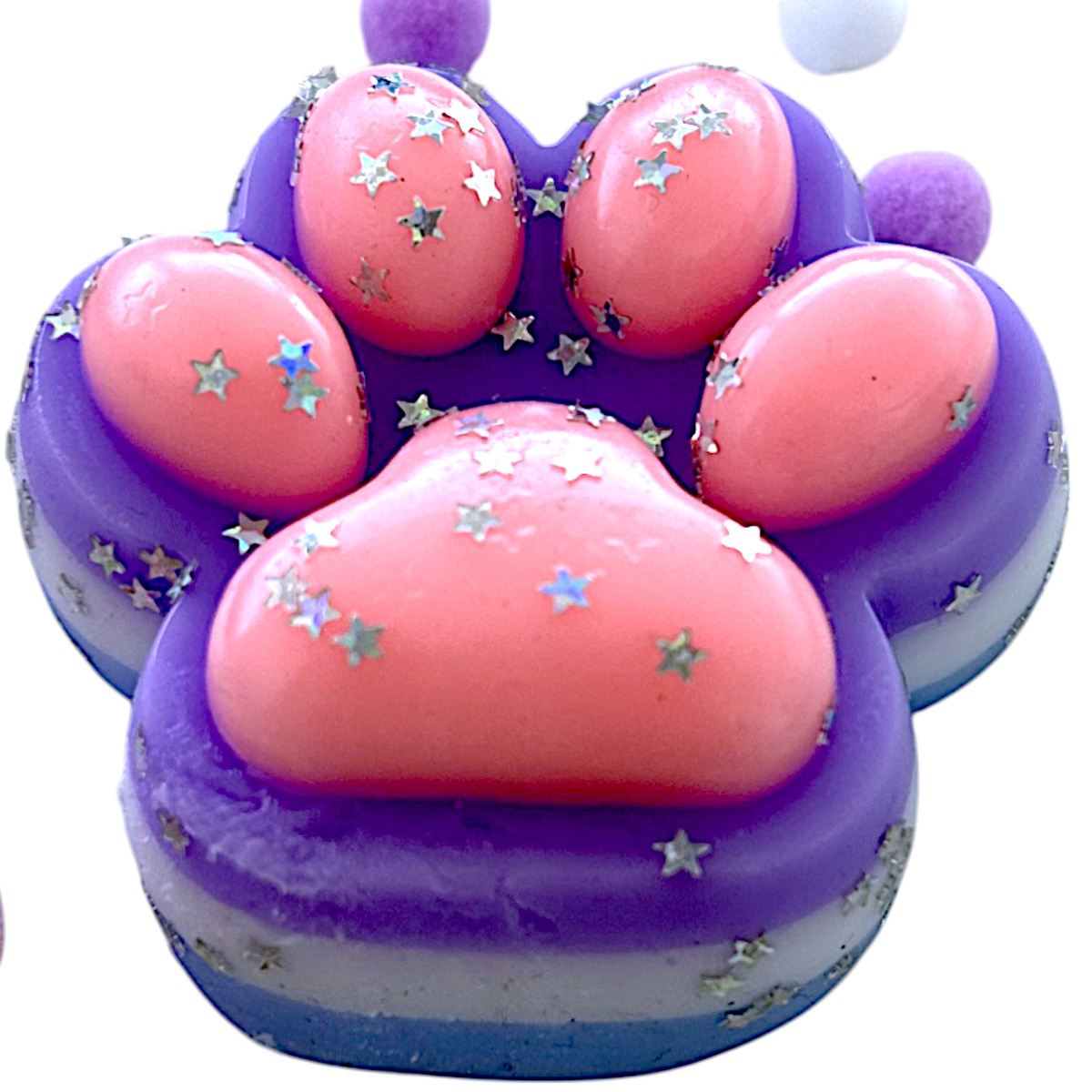 GNIOTEK ANTYSTRESOWY KOCIA ŁAPKA Z POSYPKĄ ZABAWKA SENSORYCZNA ANTYSTRESOWA