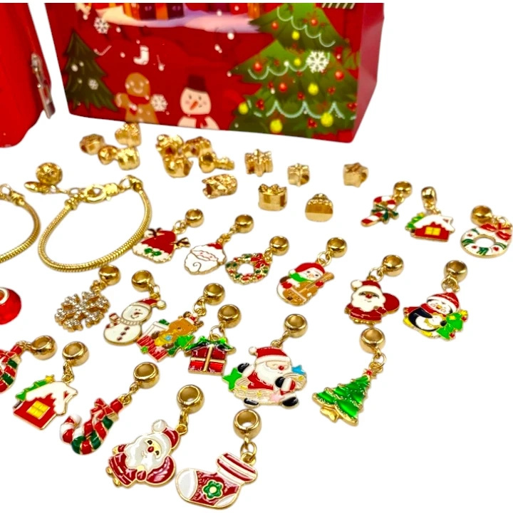 ZESTAW DO TWORZENIA BRANSOLETEK BIŻUTERIA KUFEREK KORALIKI BRANSOLETKA DIY