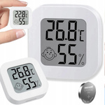 TERMOMETR CYFROWY POKOJOWY HIGROMETR ELEKTRONICZNY WILGOTNOŚĆ BUŹKA BATERIA