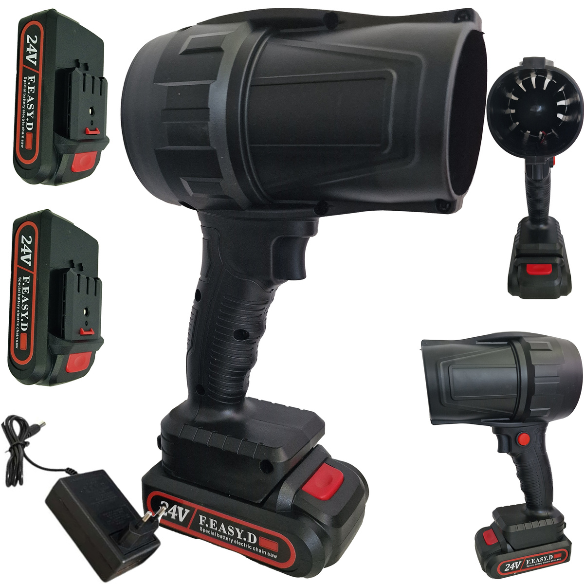 TURBO DMUCHAWA AKUMULATOROWA DO SAMOCHODU LIŚCI WODY ŚNIEGU 2 AKUMULATORY 